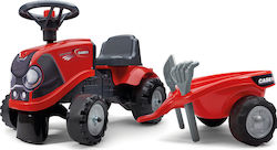 Kids Foot-to-Floor Ride On Tractor with Trailer Case II Red