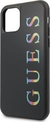 Guess Multicolor Glitter Cover Silicone Back Cover Black (iPhone 11 Pro)