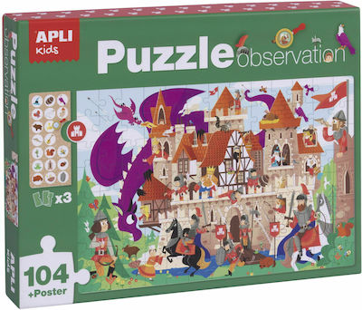 Παιδικό Puzzle Castle 104pcs για 5+ Ετών Apli Kids