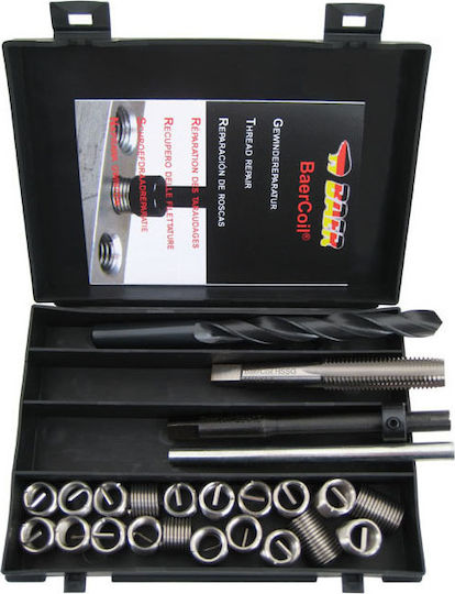 Baercoil Satz Reparatur von Gewinden M 14x1.25 Gewindereparatursatz 14x1.25mm 2Stück