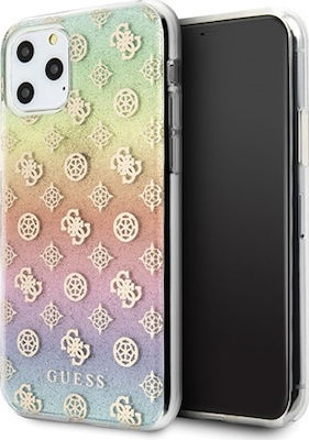 Guess Iridescent 4G Peony Umschlag Rückseite Silikon Mehrfarbig (iPhone 11 Pro) GUHCN58PEOML