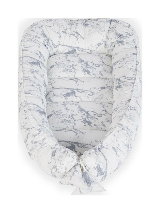Tuttolina Baby Nestkissen Marble Weiß