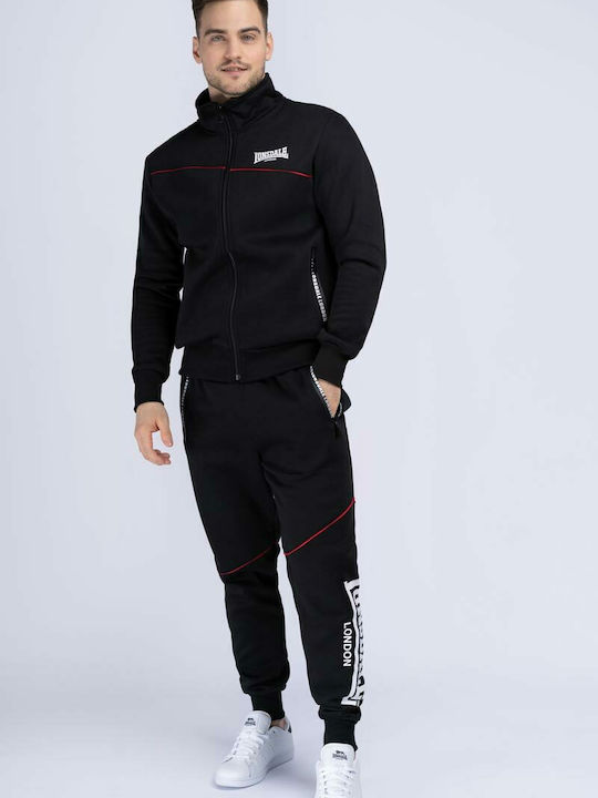 Lonsdale Geddington Sweat Set Black