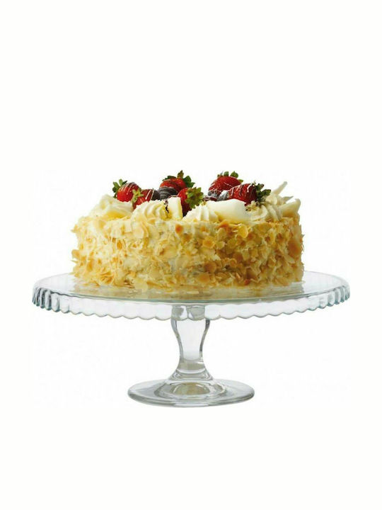Pasabahce Cake Stand Transparent 32x32cm