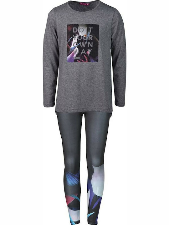 BodyTalk Kinder Set mit Leggings Winter 2Stück Gray