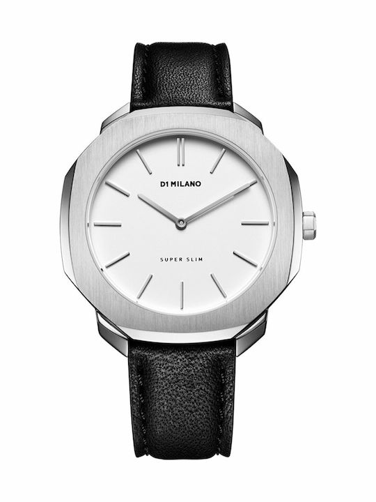 D1 Milano Men's Watch 36mm Battery with Black Leather Strap