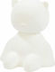 Nattou Kinder Dekorative Lampe Lapidou Kätzchen mit Farbwechsel Weiß 13.5x10.5x14εκ.