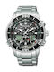 Citizen Promaster Marine Часовник Хронограф Eco - Drive с сребърен Метална верижка