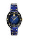 Versace Watch with Black Leather Strap VEBM00418