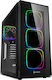 Sharkoon TG6 RGB Gaming Midi Tower Κουτί Υπολογιστή με Πλαϊνό Παράθυρο Μαύρο