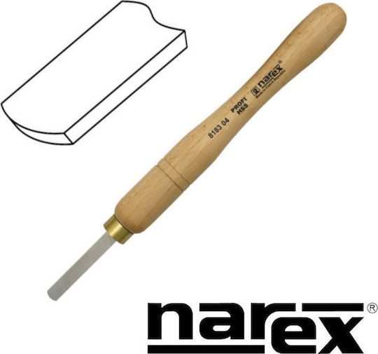 Narex Profi Mini Σκαρπέλο Τόρνου HSS με Κοίλη Λάμα Φάρδους 50mm & Ξύλινη Λαβή
