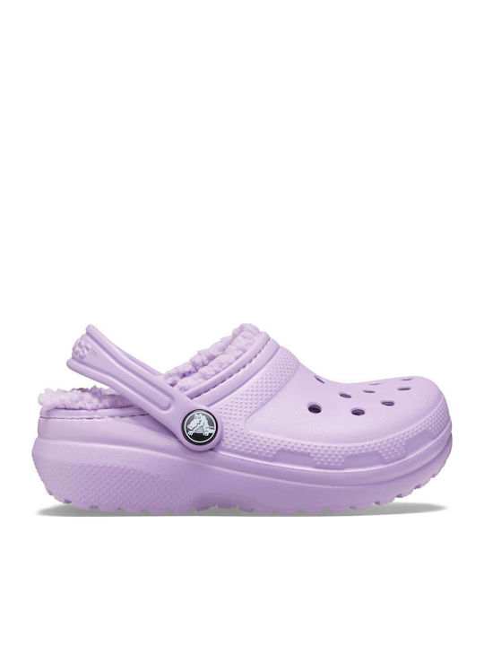 Crocs Papuci copii Lila Classic Lined