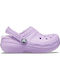 Crocs Ανατομικές Παιδικές Παντόφλες Λιλά Classic Lined