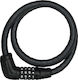 Abus Tresorflex 6615C/120/15 Bicycle Cable Lock with Combination Black
