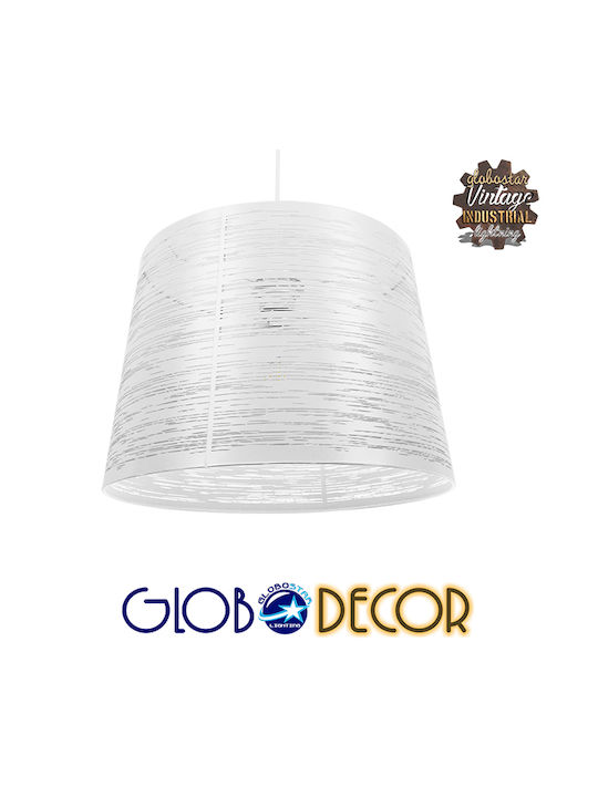 GloboStar Accademia White Bell Pendant Ceiling Light with E27 Socket 35x25x25cm