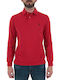 Polo Long Sleeve Blouse Red