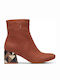 Toms Emmy Leather Women's Ankle Boots Tabac Brown