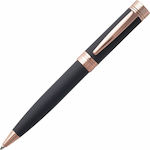 Cerruti Zoom Pen Rollerball with Blue Ink Rose Gold