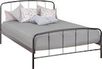 Teenager Semi Double Bed Metallic without Slats 120x200cm