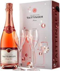 Taittinger Rose Diamant Glass Pack 750ml