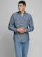 Jack & Jones Men's Shirt Long Sleeve Denim Blue