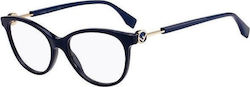 Fendi Eyeglass Frame Navy Blue FF0347 PJP