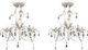 vidaXL Chandelier Candlestick White 278738