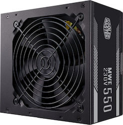 CoolerMaster MWE 550 Ver.2.0 550W Λευκό Τροφοδοτικό Υπολογιστή Full Wired 80 Plus Standard