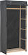 vidaXL Fabric Wardrobe in Gray Color 79x40x170cm
