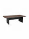 Meeting Table Rosewood Wooden Brown 240x120x75cm