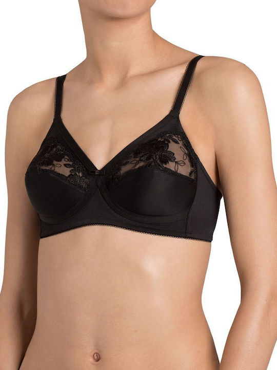 Triumph Elastic Cross Μαύρο Σουτιέν χωρίς Ενίσχυση & χωρίς Μπανέλες