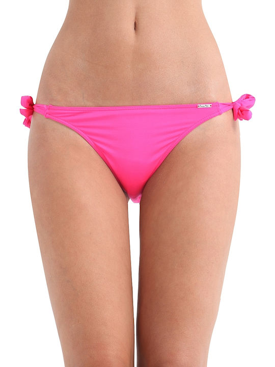 Banana Moon Dasia Squaw Bikini Slip with Ties Fuchsia