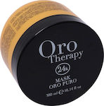 Fanola Μάσκα Μαλλιών Oro Therapy 24k Oro Puro Illuminating Keratin & Argan για Ενυδάτωση 300ml