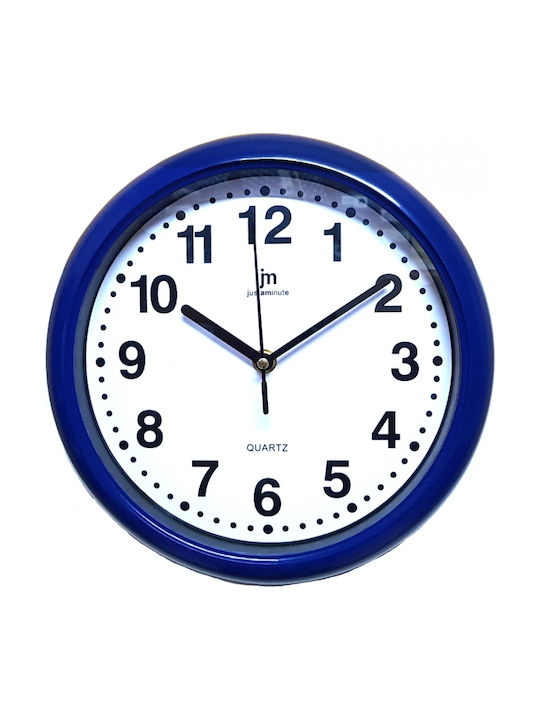 Justaminute Silent Wall Clock Plastic Navy Blue...