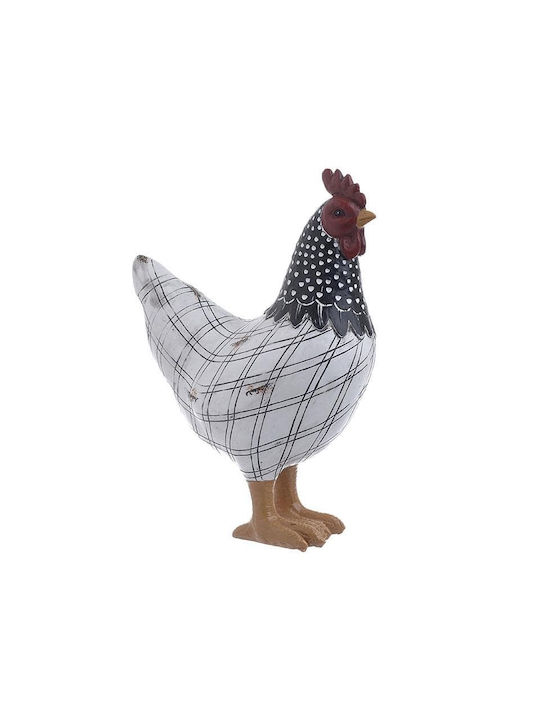 Inart Set of Decorative Hens Polyresin 15x8x21cm 2pcs