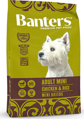 Banters Adult Mini 3kg Dry Food for Adult Dogs of Small Breeds with Chicken and Rice