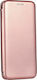 Forcell Buchen Sie Synthetisches Leder Rose Gold (Galaxy A80)