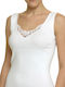 Women's Sleeveless Cotton T-Shirt White