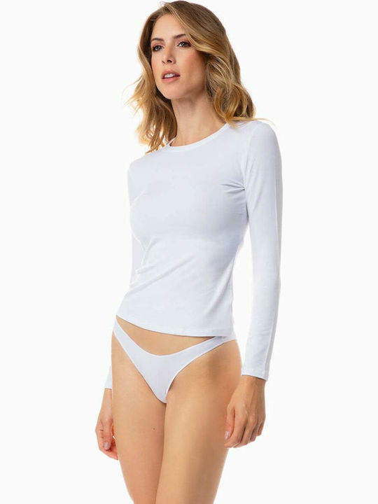 Minerva fimelle Women's Long Sleeve T-Shirt White