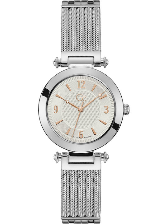 GC Watches Women's Watch with Silver Metal Bracelet