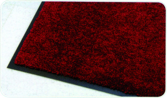 Sdim Fußmatte Teppich mit rutschfester Unterlage Memphis 015 Red 60x80cm