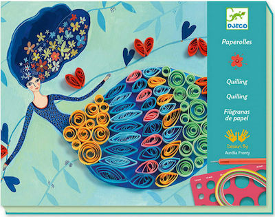 Djeco Παιδική Χειροτεχνία Χαρτοπλεκτική Quilling Φορέματα