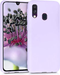 KWmobile Silicone Back Cover Purple (Galaxy A40)