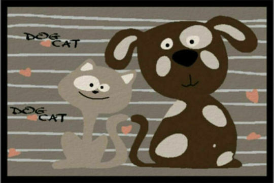 Ambiance 977 Hund & Katze Fußmatte Rechteckig Grau 40x60cm