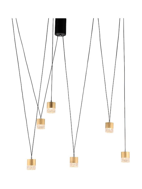 Luma Pendant Lamp with Built-in LED 6xBuilt-in LED Gold