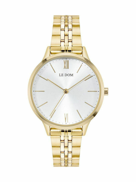 Le Dom Essence Women's Watch with Gold Metal Br...