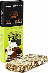 Nutree Riegel Rohe / Energie mit Matcha & Zartbitterschokolade Kein Zuckerzusatz (1x60gr) 60gr