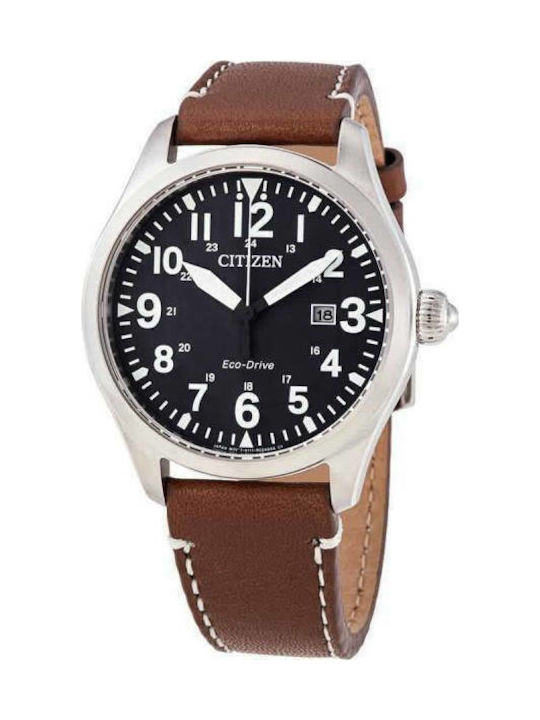 Citizen Chandler Watch Eco - Drive with Brown Leather Strap