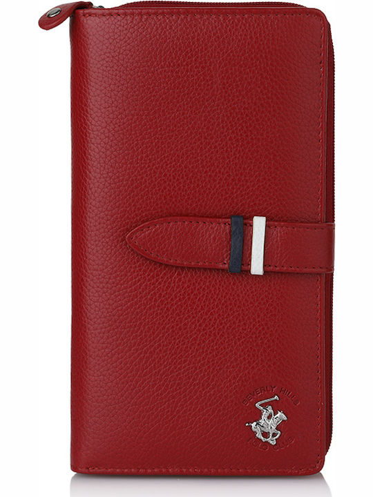 Large Leather Women's Wallet Classic Red