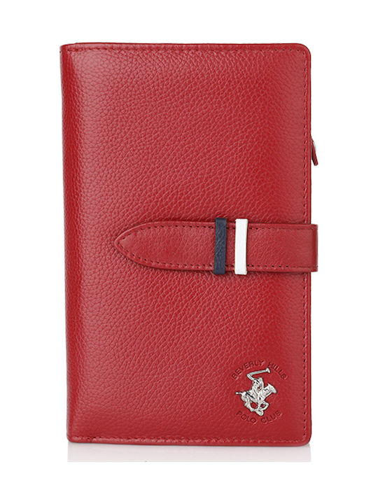 Beverly Hills Polo Club Large Leather Women's Wallet Red